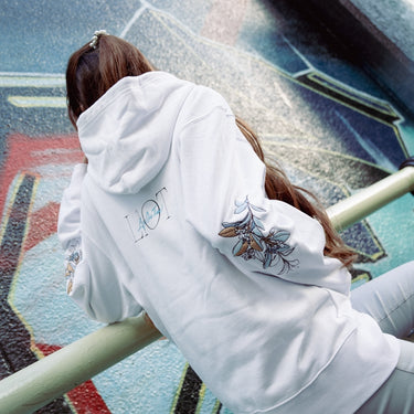 FLOR- HOODIE (White)